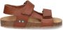 BunniesJR 224419-713 Jongens Platte Sandalen Cognac Imitatieleer Klittenband - Thumbnail 1