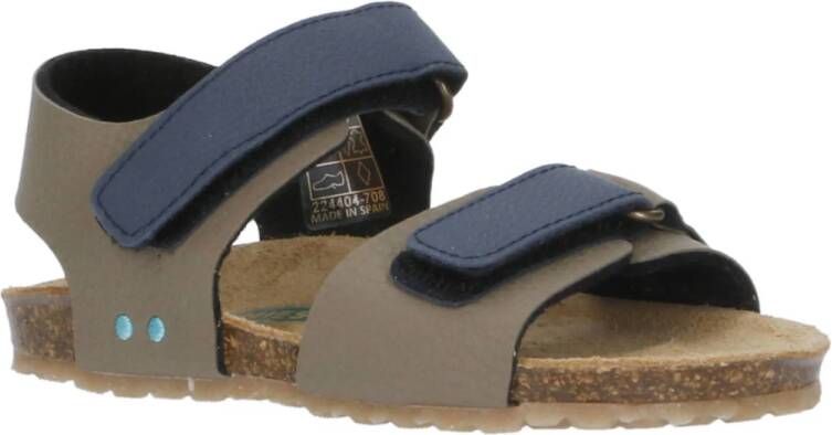 BunniesJR Bas Beach sandalen taupe donkerblauw