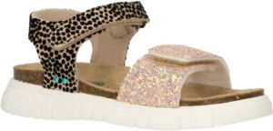 Bunnies JR Bregje Beach Meisjes Platte Sandalen Roze Imitatieleer Klittenband