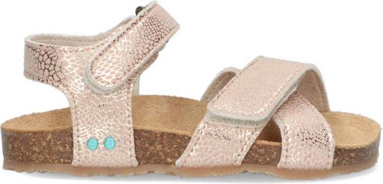 BunniesJR Bibi Beach sandalen met panterprint blush Roze Meisjes Imitatieleer 32
