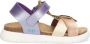 BunniesJR 224424-798 Meisjes Platte Sandalen Paars Multicolor Imitatieleer Klittenband - Thumbnail 1