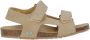 BunniesJR 224419-769 Jongens Platte Sandalen Beige Imitatieleer Klittenband - Thumbnail 1