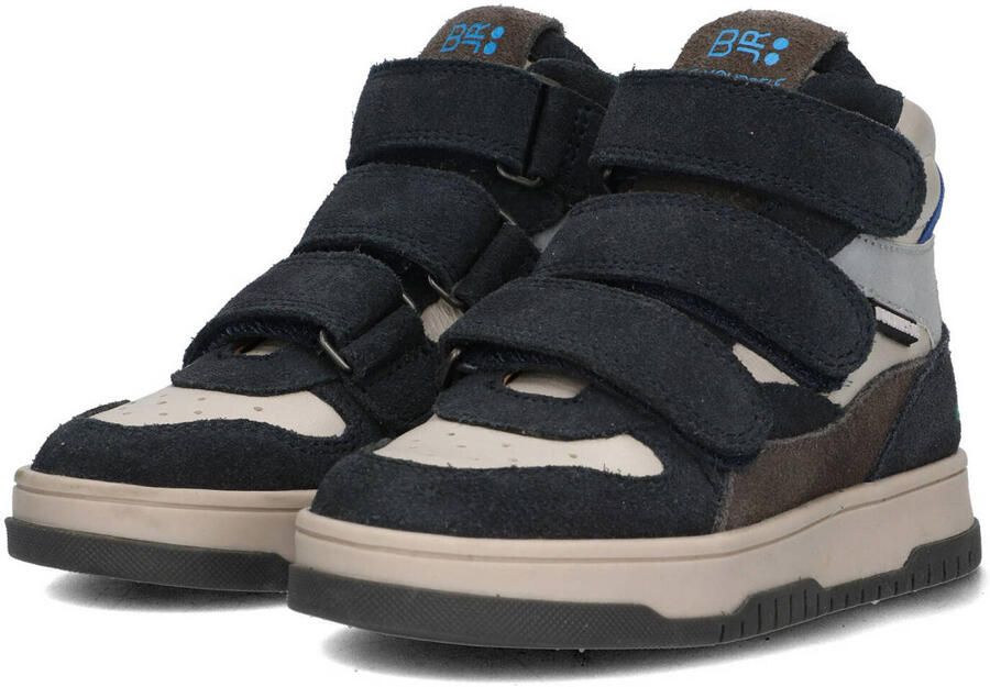 BunniesJR 225991-429 Jongens Hoge Sneakers Blauw Leer Klittenband Met Rits - Foto 2