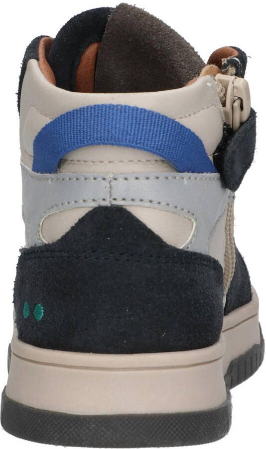 BunniesJR 225990-520 Jongens Hoge Sneakers Blauw Leer Veters - Foto 2