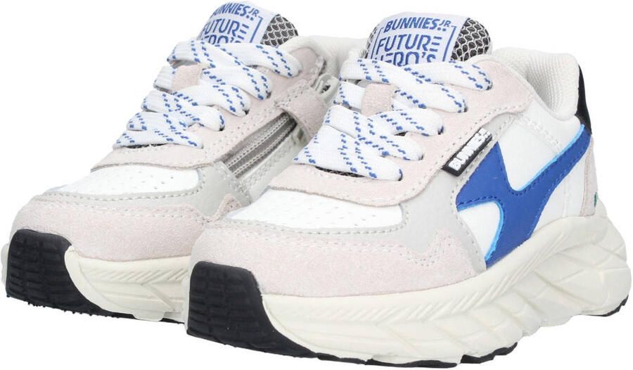 BunniesJR 226071-401 Jongens Lage Sneakers Blauw Leer Veters - Foto 3
