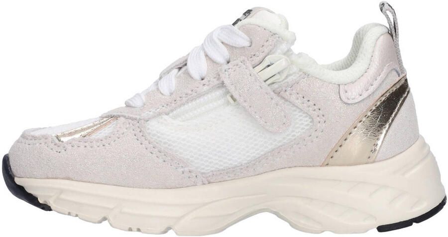 BunniesJR 226060-994 Meisjes Lage Sneakers Beige Leer Mesh Veters - Foto 3
