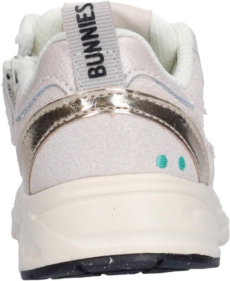 BunniesJR 226060-994 Meisjes Lage Sneakers Beige Leer Mesh Veters - Foto 2