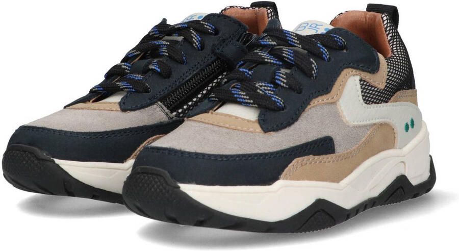 BunniesJR 225877-129 Jongens Lage Sneakers Blauw Leer Veters - Foto 3