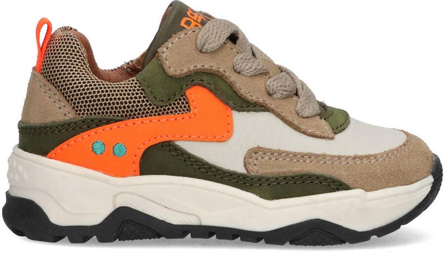 BunniesJR 225877-408 Jongens Lage Sneakers Oranje Leer Veters