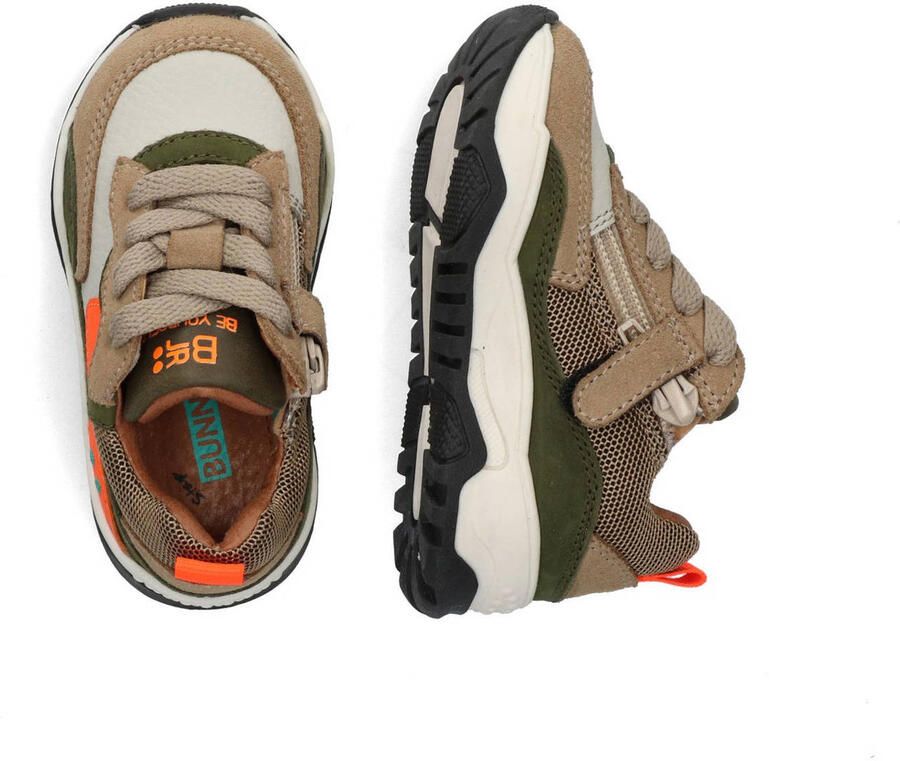 BunniesJR 225877-408 Jongens Lage Sneakers Oranje Leer Veters
