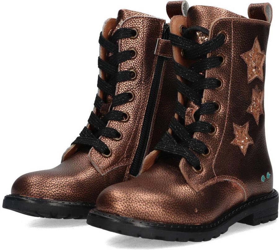 BunniesJR 225864-996 Meisjes Biker Boots Bruin Leer Veters - Foto 2