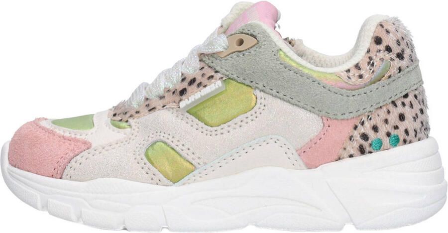 BunniesJR 226050-498 Meisjes Lage Sneakers Multicolor Leer Veters - Foto 3