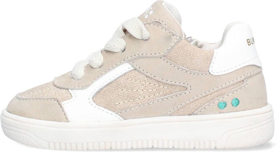 BunniesJR 226208-108 Meisjes Lage Sneakers Grijs Leer Veters - Foto 3