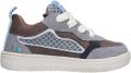 BunniesJR leren sneakers beige lichtblauw Leer - Lichtbeige/Blauw