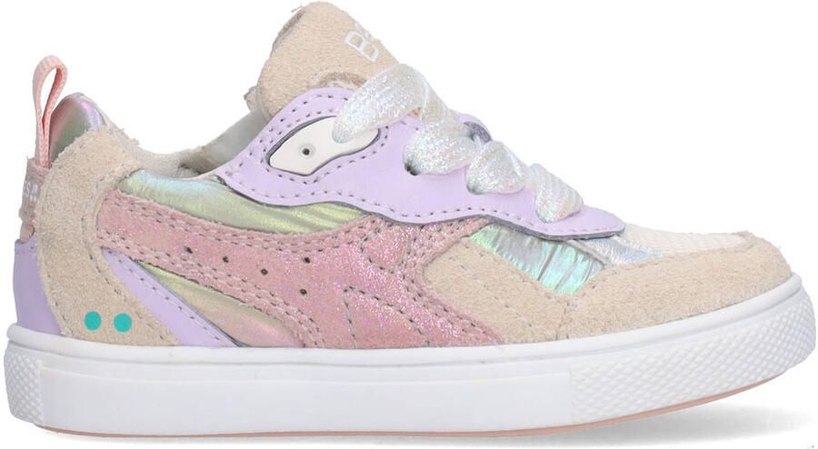 BunniesJR 226215-403 Meisjes Lage Sneakers Roze Leer Veters
