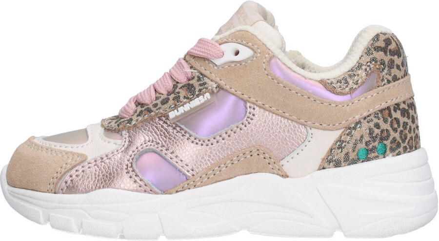 BunniesJR 226050-403 Meisjes Lage Sneakers Roze Leer Veters - Foto 2