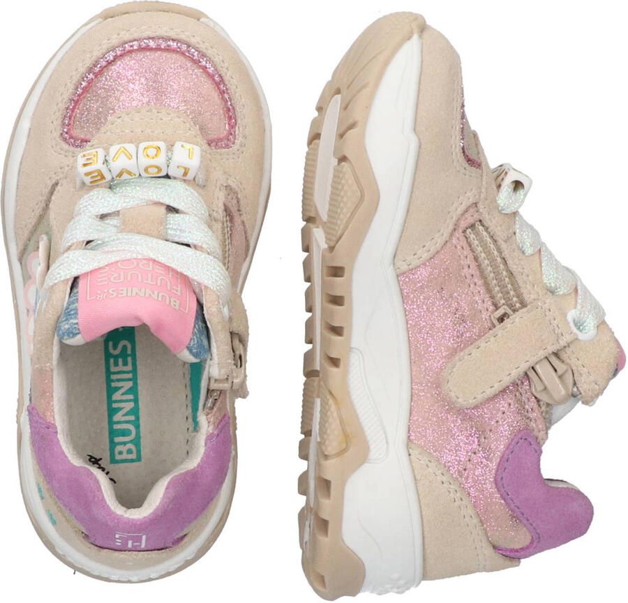 BunniesJR 226221-403 Meisjes Lage Sneakers Roze Leer Veters - Foto 2