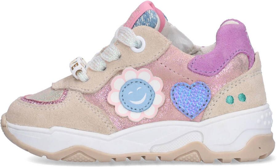 BunniesJR 226221-403 Meisjes Lage Sneakers Roze Leer Veters - Foto 3