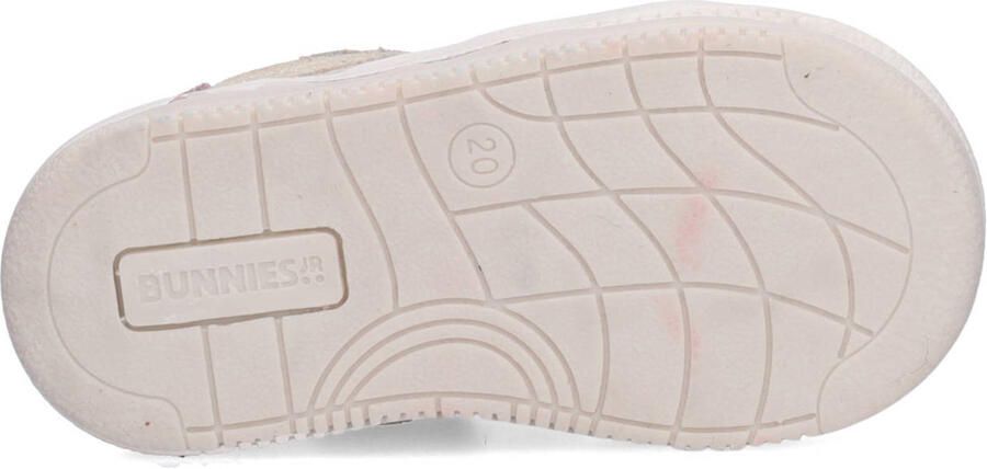 BunniesJR 226208-994 Meisjes Lage Sneakers Beige Leer Veters - Foto 3