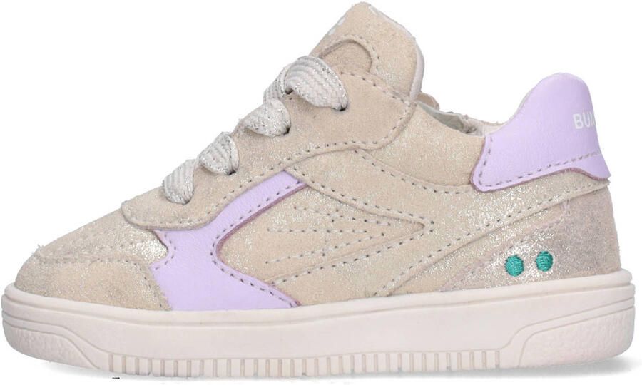 BunniesJR 226208-994 Meisjes Lage Sneakers Beige Leer Veters - Foto 2