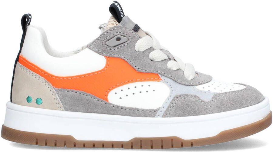 BunniesJR 226245-484 Jongens Lage Sneakers Grijs Leer Veters