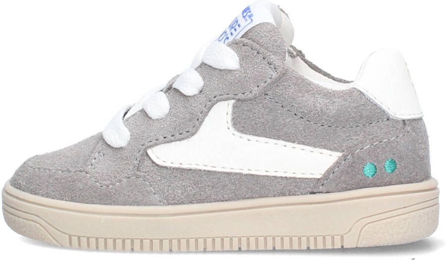 BunniesJR 226206-484 Jongens Lage Sneakers Grijs Leer Veters - Foto 3