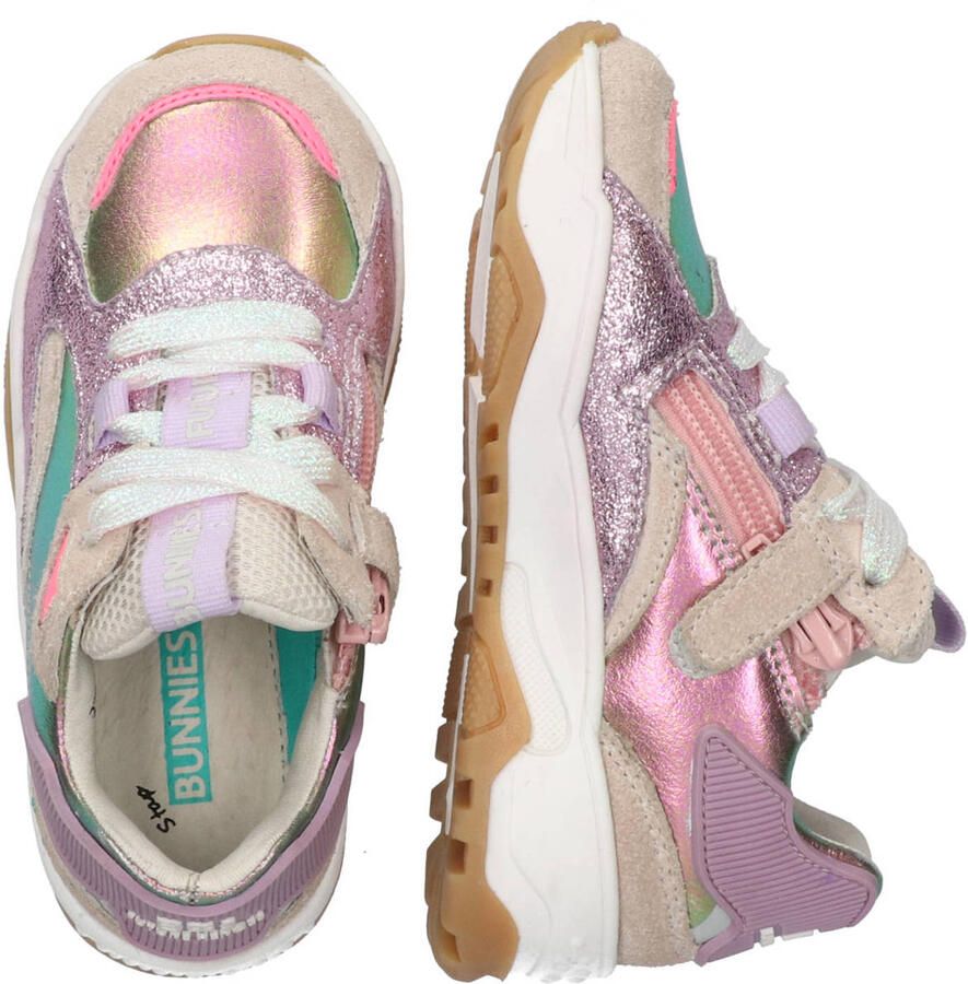 BunniesJR 226220-498 Meisjes Lage Sneakers Multicolor Leer Veters - Foto 2