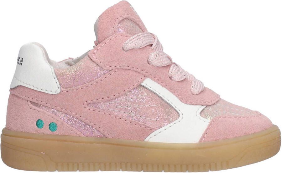 BunniesJR 226208-470 Meisjes Lage Sneakers Roze Leer Veters