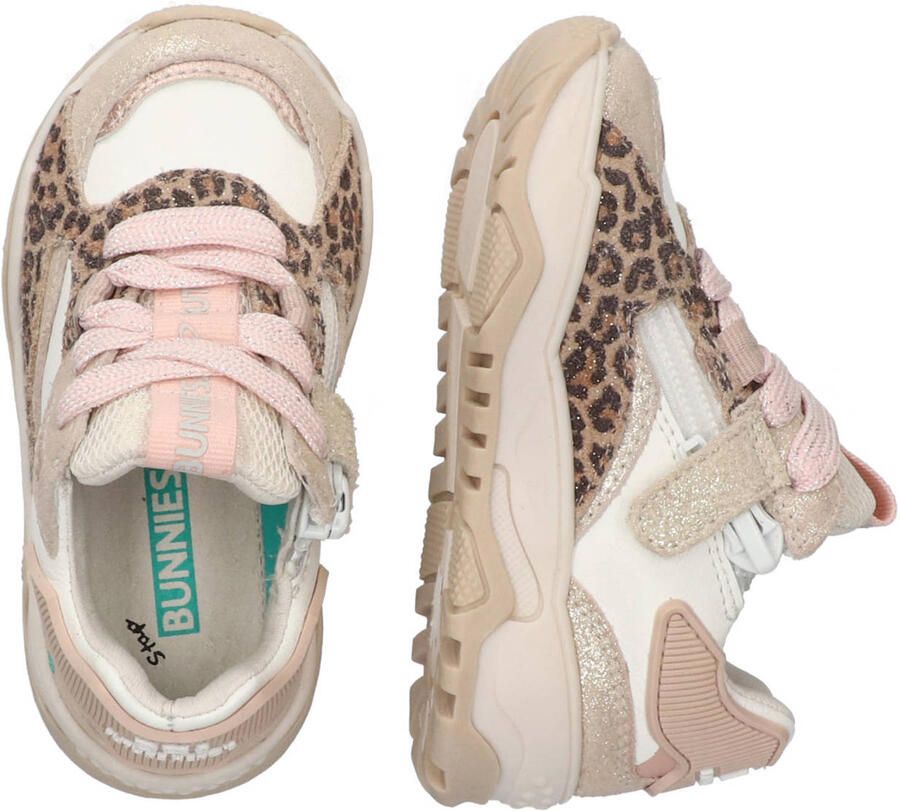 BunniesJR 226220-994 Meisjes Lage Sneakers Beige Leer Veters - Foto 2