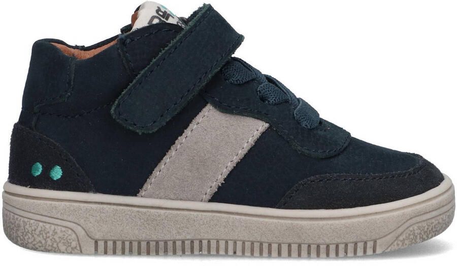 BunniesJR 225653-420 Jongens Hoge Sneakers Blauw Suède Veters