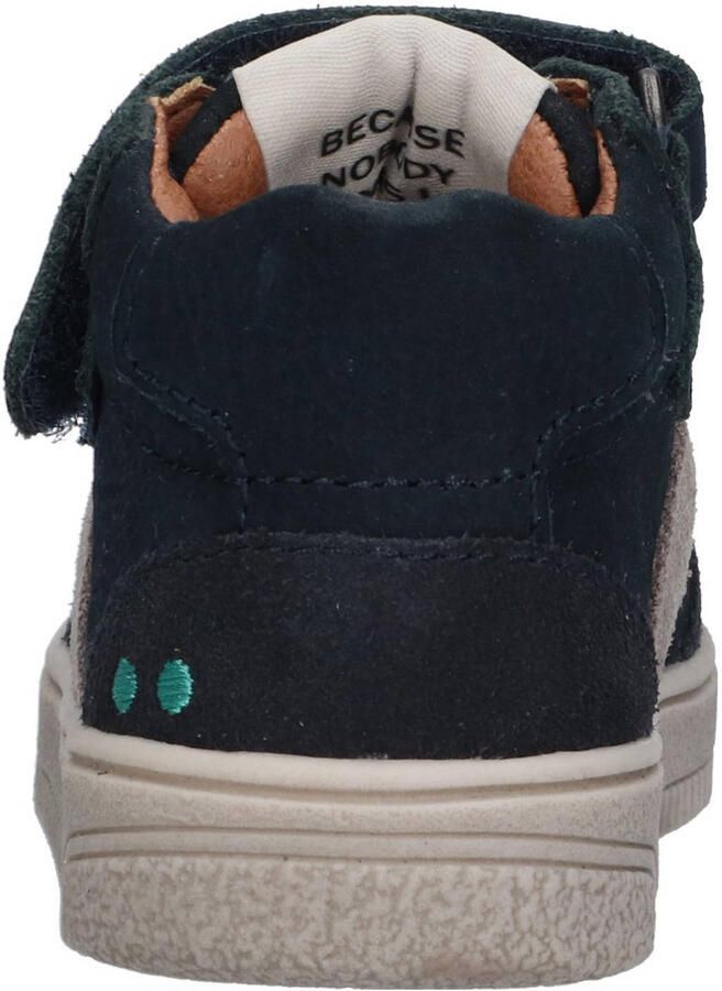 BunniesJR 225653-420 Jongens Hoge Sneakers Blauw Suède Veters