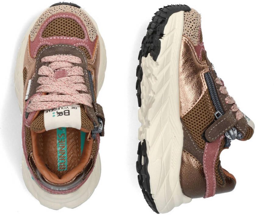 BunniesJR 225842-908 Meisjes Lage Sneakers Multicolor Leer Veters