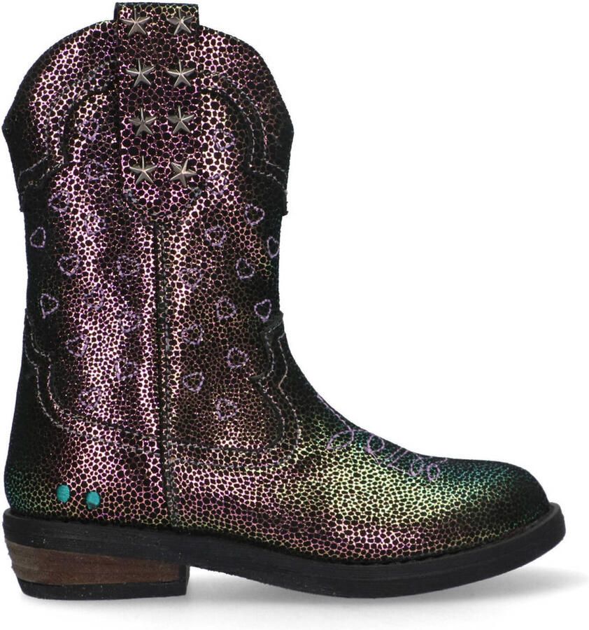 BunniesJR 225828-998 Meisjes Cowboy Boots Multicolor Leer Ritssluiting