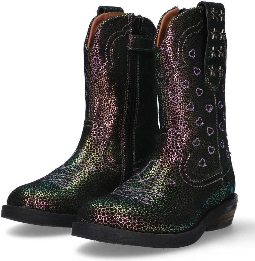 BunniesJR 225828-998 Meisjes Cowboy Boots Multicolor Leer Ritssluiting