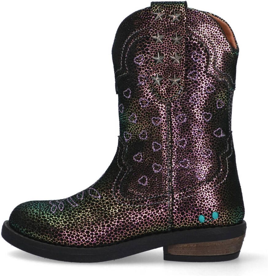 BunniesJR 225828-998 Meisjes Cowboy Boots Multicolor Leer Ritssluiting