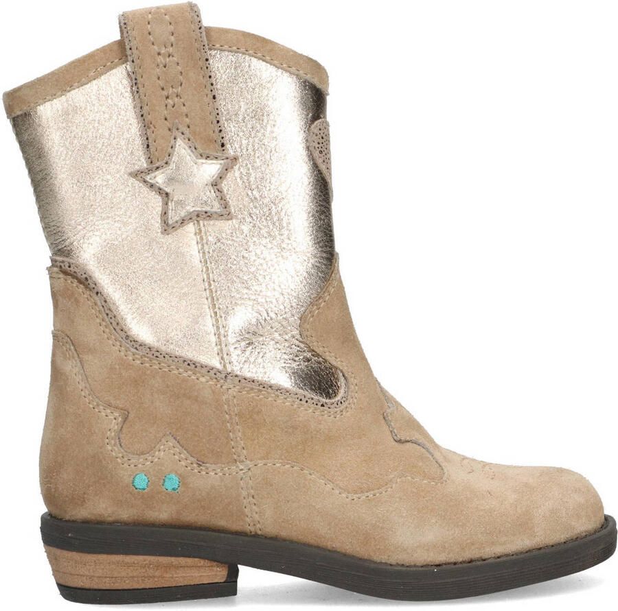 BunniesJR 225827-411 Meisjes Cowboy Boots Beige Suède Ritssluiting