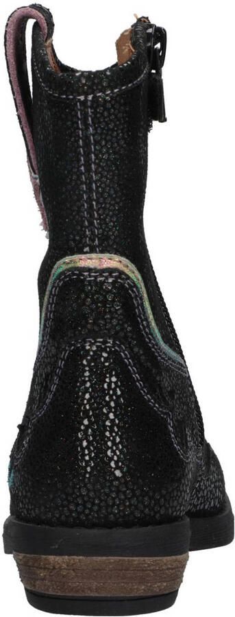 BunniesJR 225827-989 Meisjes Cowboy Boots Zwart Suède Ritssluiting - Foto 3