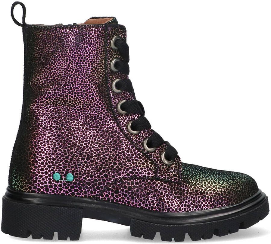 BunniesJR 225884-698 Meisjes Biker Boots Multicolor Suède Veters - Foto 2