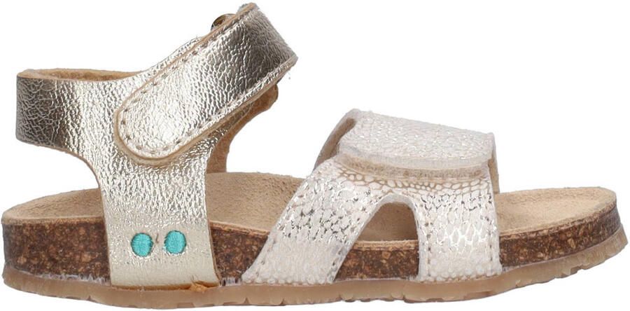 BunniesJR 226405-794 Meisjes Platte Sandalen Beige Imitatieleer Klittenband
