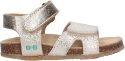 BunniesJR 226405-794 Meisjes Platte Sandalen Beige Imitatieleer Klittenband