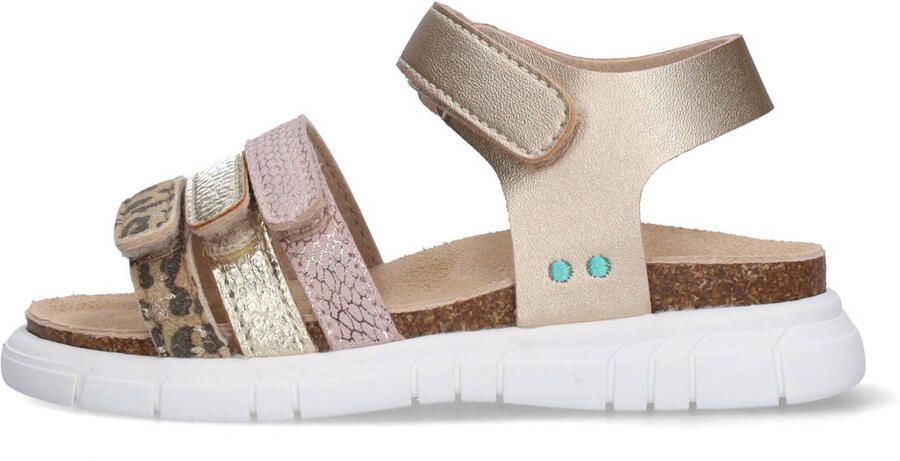 BunniesJR 226423-794 Meisjes Platte Sandalen Beige Imitatieleer Klittenband - Foto 3
