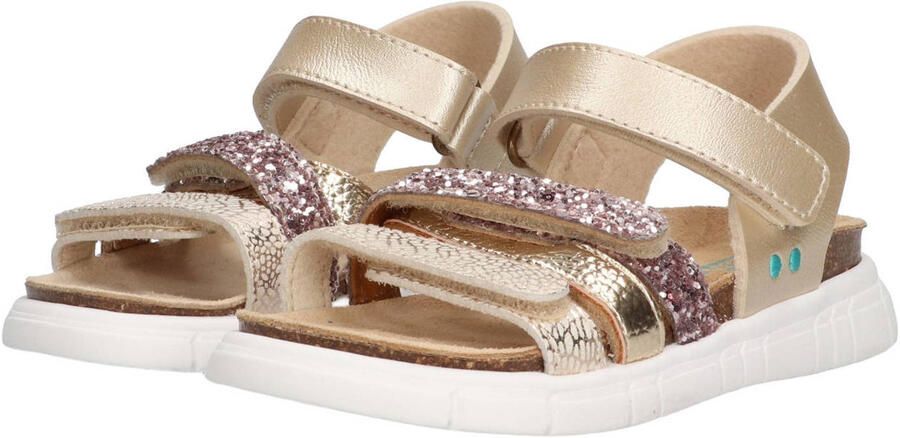 BunniesJR 226421-794 Meisjes Platte Sandalen Beige Imitatieleer Klittenband - Foto 3