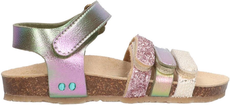 BunniesJR 226415-798 Meisjes Platte Sandalen Multicolor Imitatieleer Klittenband