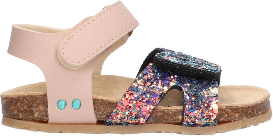 BunniesJR 226405-774 Meisjes Platte Sandalen Multicolor Imitatieleer Klittenband