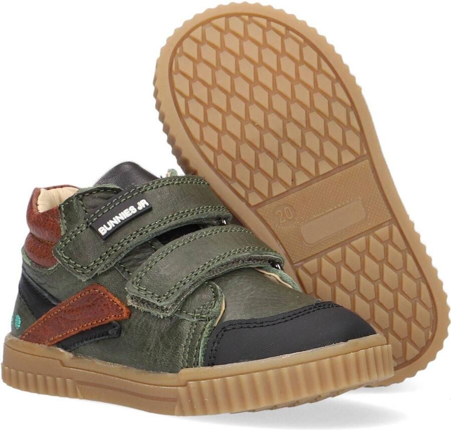 BunniesJR Bunnies JR 221662-569 Hoge Sneakers Groen Bruin Leer Klittenband - Foto 3