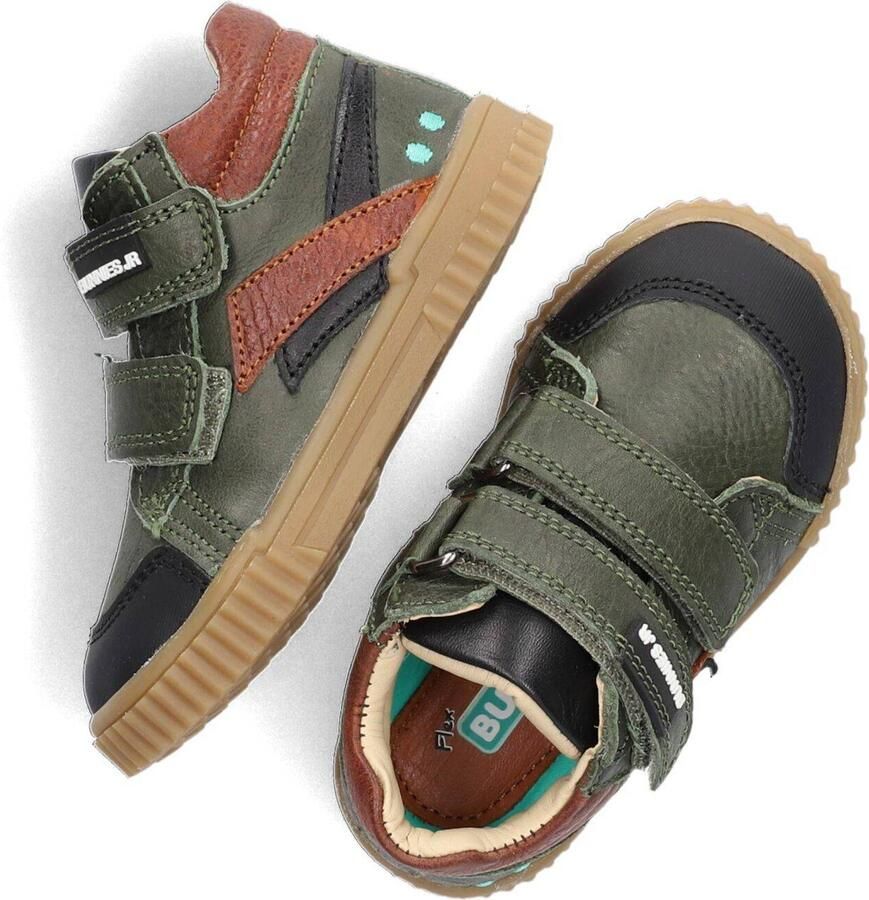 BunniesJR Bunnies JR 221662-569 Hoge Sneakers Groen Bruin Leer Klittenband - Foto 2