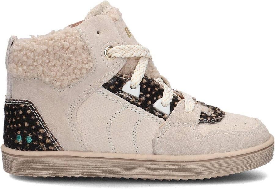 BunniesJR Bunnies JR 223750-406 Meisjes Hoge Sneakers Beige Suède Veters