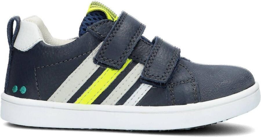 BunniesJR Bunnies JR 222321-529 Jongens Lage Sneakers Blauw Leer Klittenband