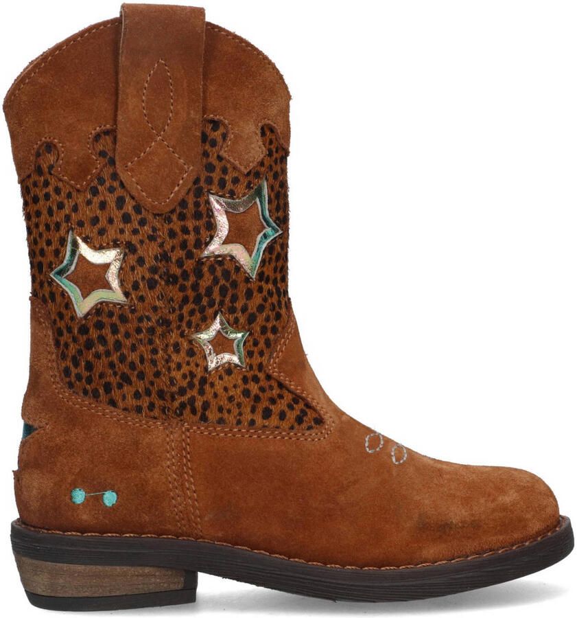 BunniesJR 225829-432 Meisjes Cowboy Boots Cognac Leer Ritssluiting - Foto 2