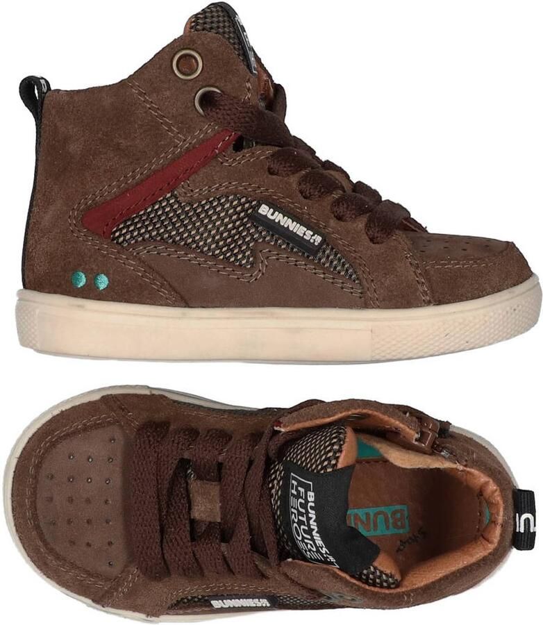 BunniesJR LUX LOUW Jongens Sneakers Donkerbruin - Foto 2